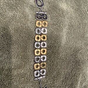 Elegant Gold and Silver Vintage Bracelet